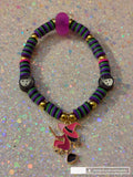 Pink Witch Charm Bracelet