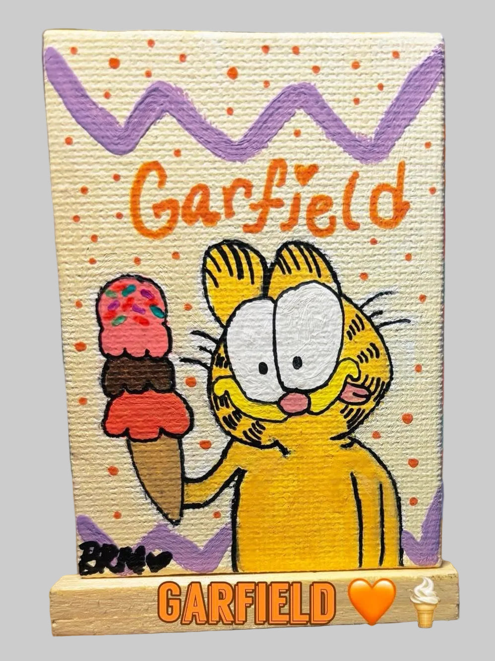 Magnetic Garfield Mini Canvas