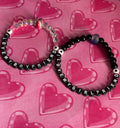Stretchy Glass Beaded- Couples I love you Bracelet Set