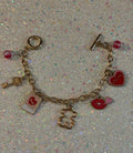 Stainless Steel Chain Teddy Bear Love Charm