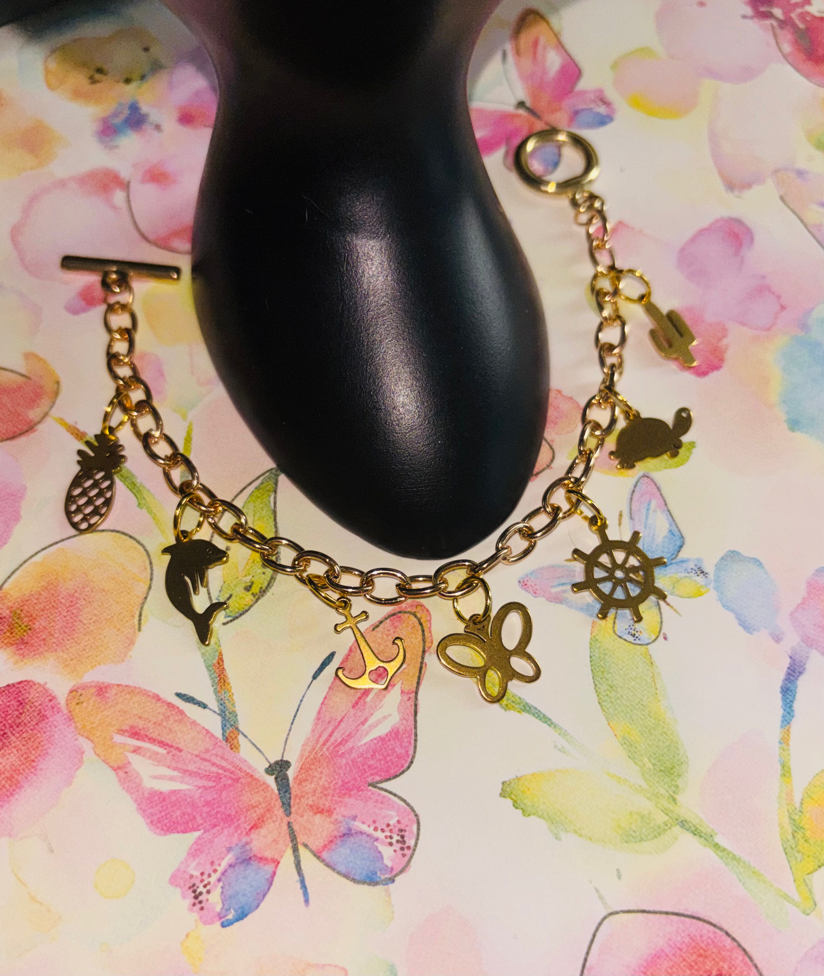 Gold Plated Stainless Steel Nature Life