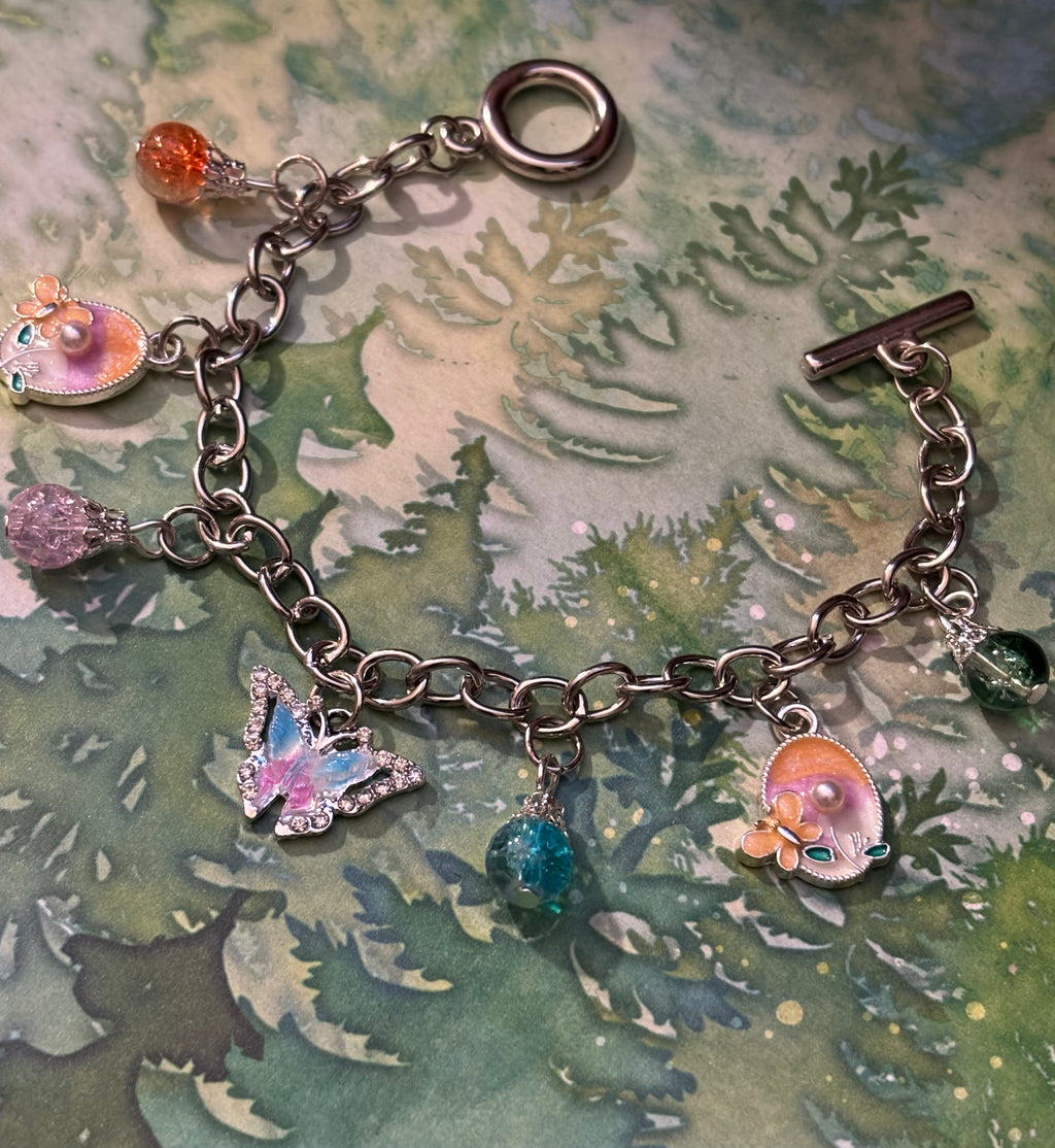 Alloy Chain Butterflies