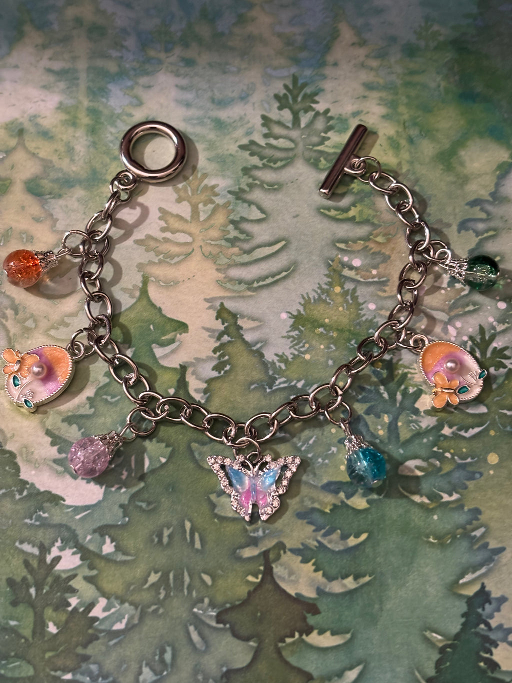 Alloy Chain Butterflies