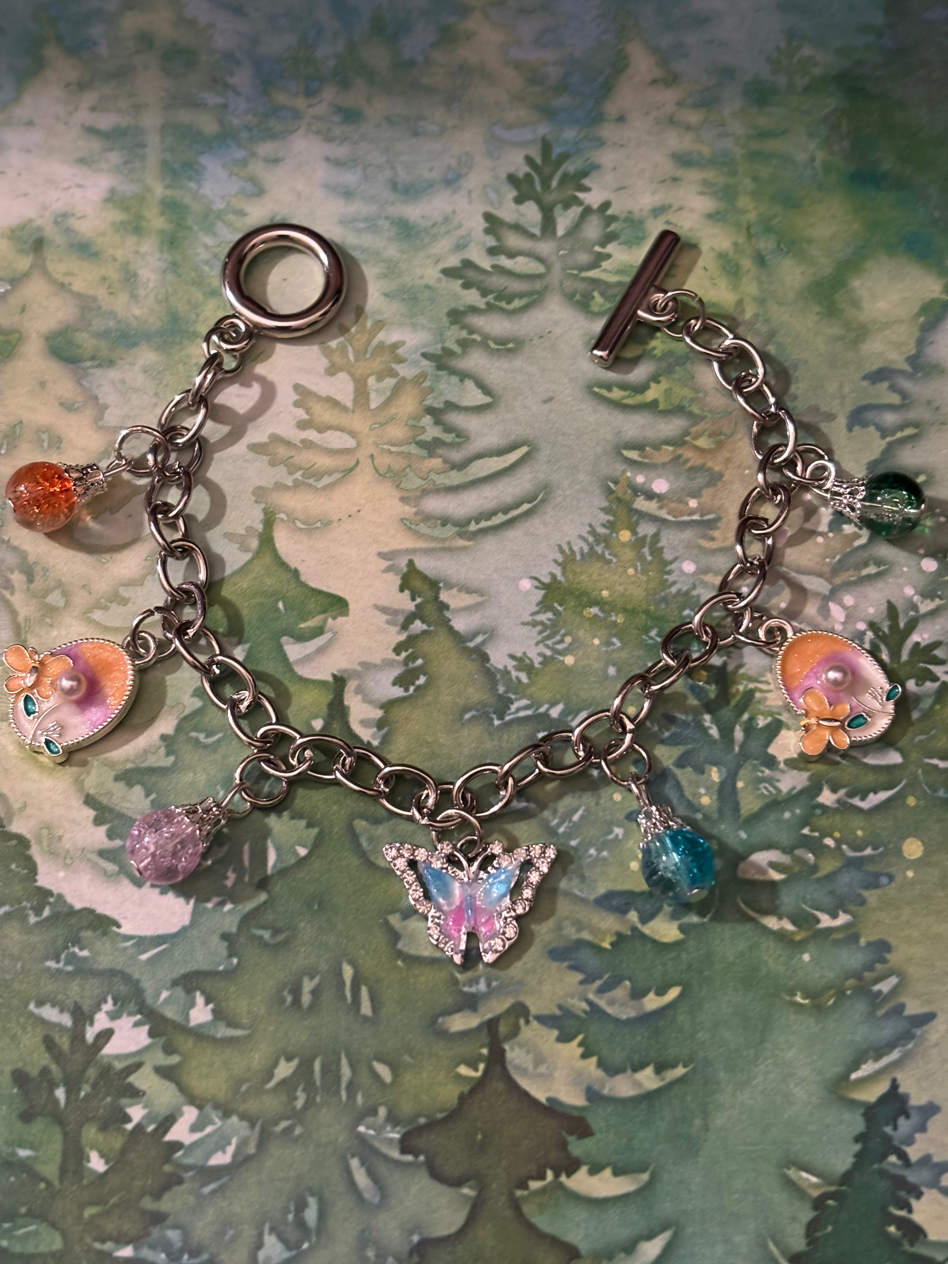 Alloy Chain Butterflies