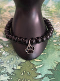 Black Paw Print Charm