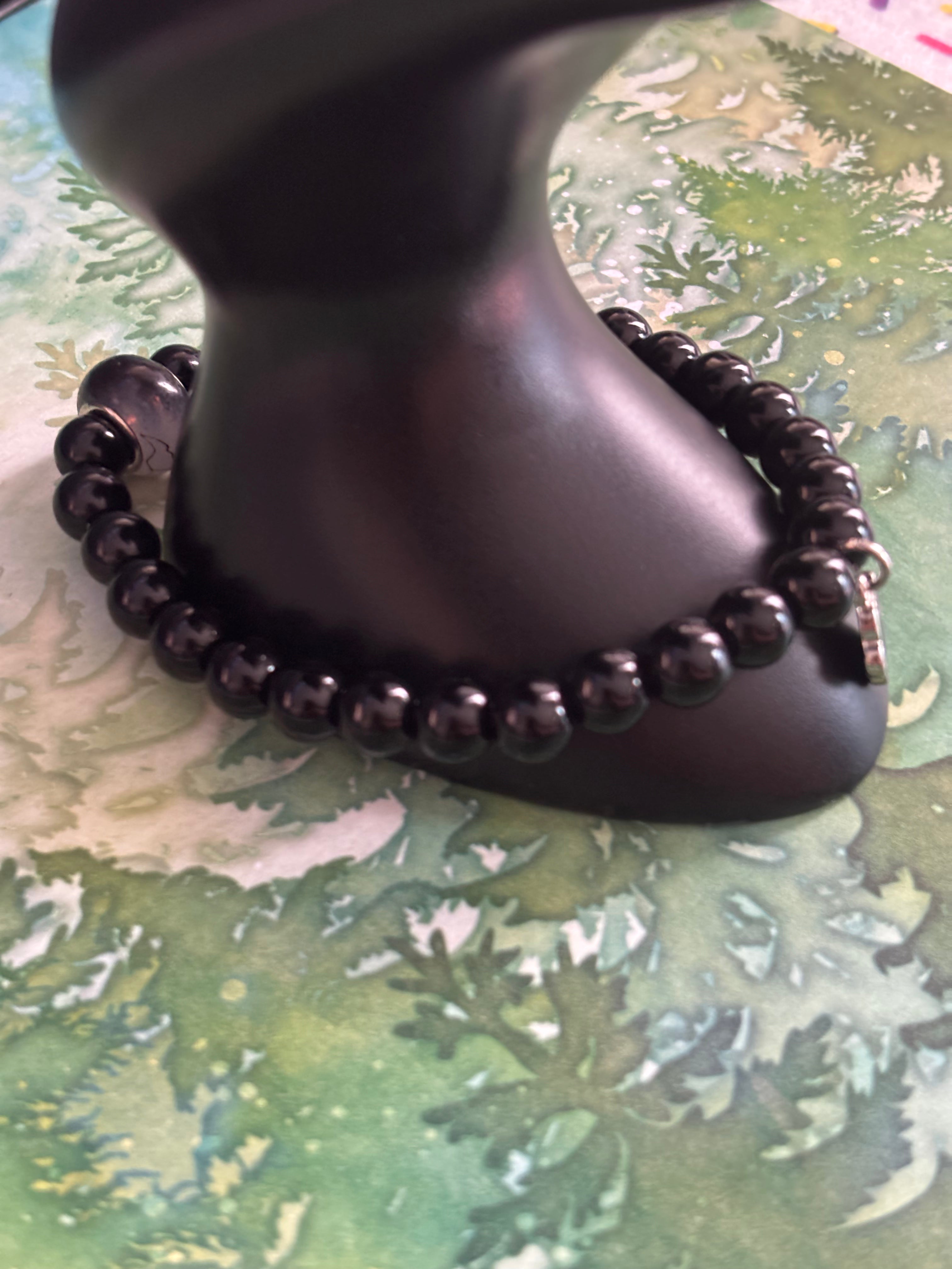 Black Paw Print Charm