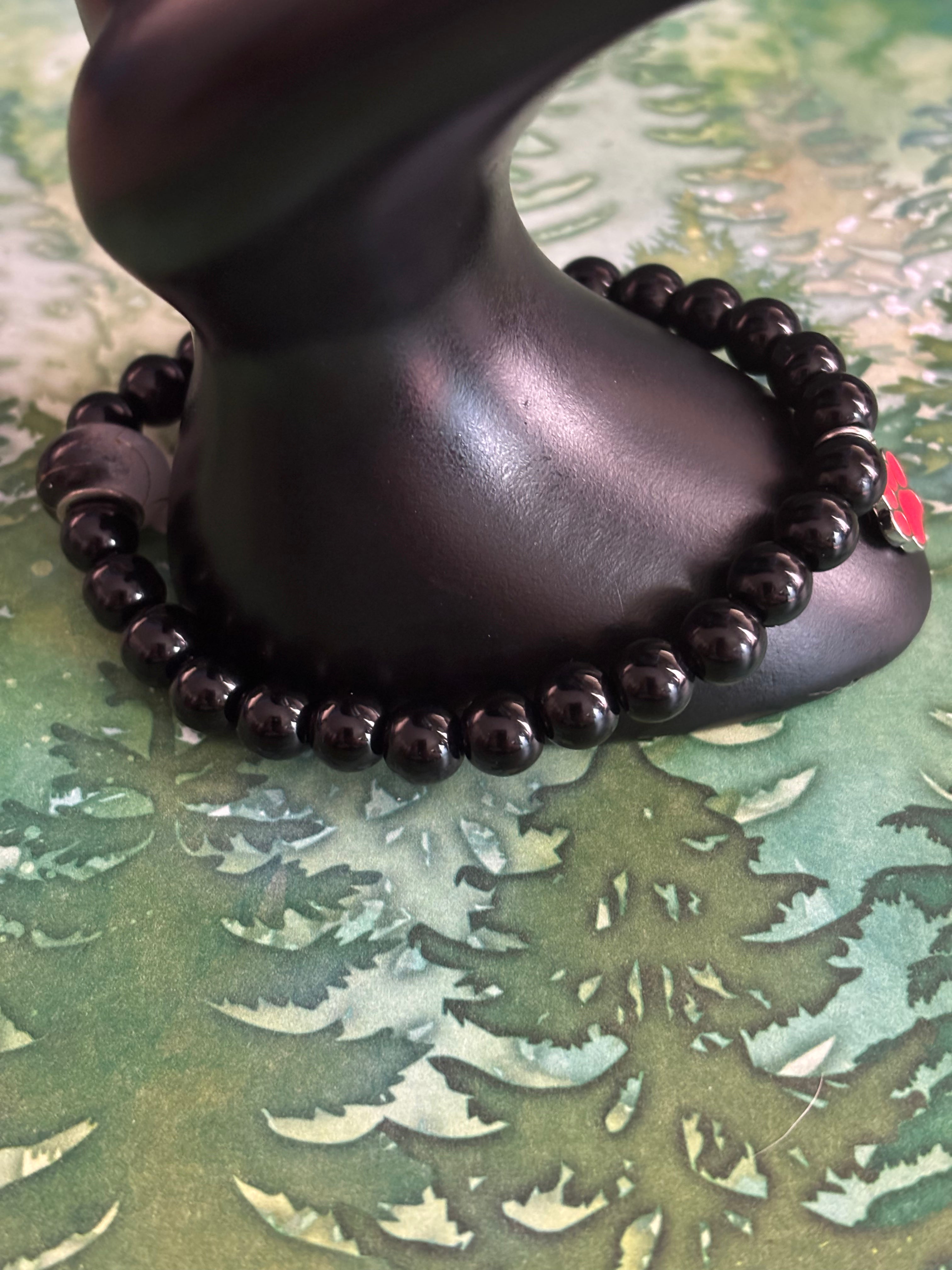 Red Paw Print Charm