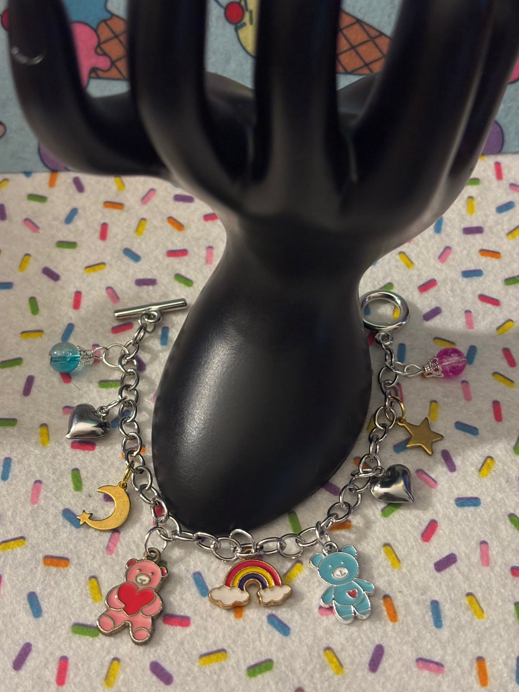 Silver Stainless Steel Care Bear Theme