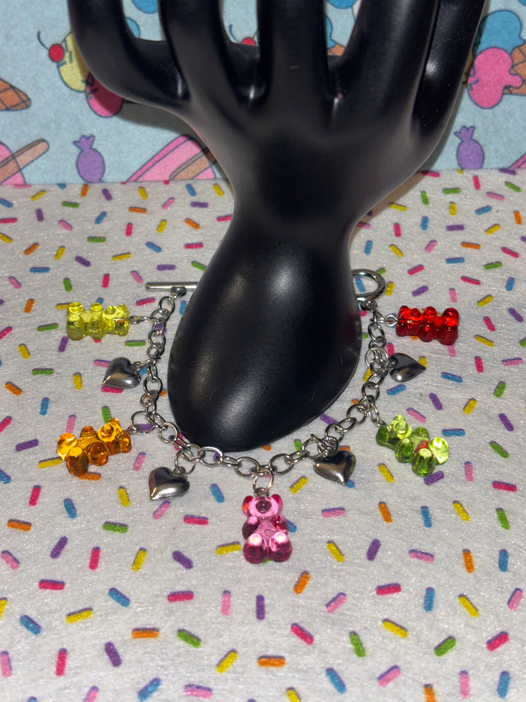Silver Stainless Steel Gummy Bears Theme