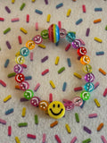 Kids Small Stretchable Bracelet Be Happy Theme