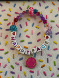 Kids Small Stretchable Bracelet Happy Face Theme