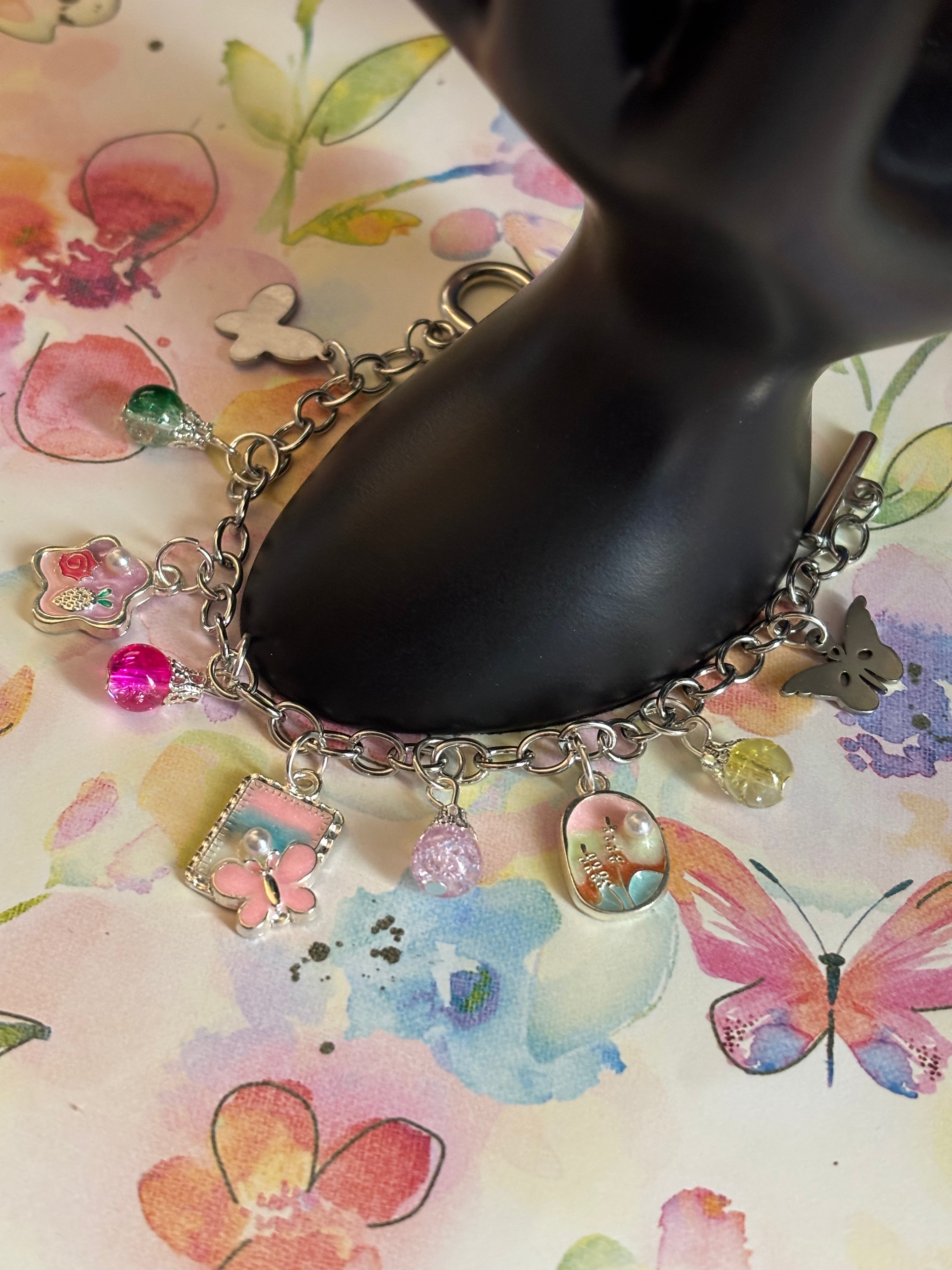 Silver Stainless Steel Butterfly Land Theme