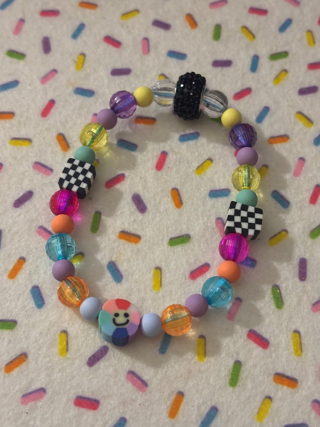Stretchy Clay & Acrylic Bracelet Colorful You