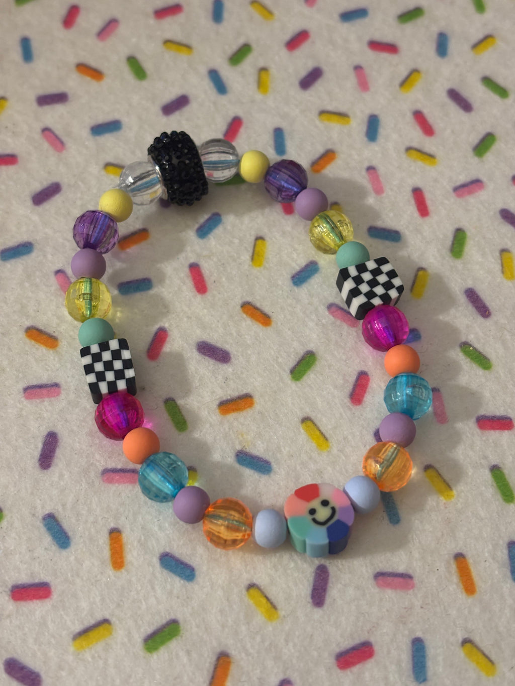 Stretchy Clay & Acrylic Bracelet Colorful You