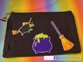 Witch On Her Broom Small Pouch