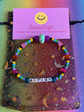 Stretchy Multicolored Beaded- Artist Bracelet