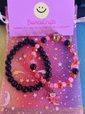 Stretchy Glass Beaded- 2 Set Bracelets- Scarecrow