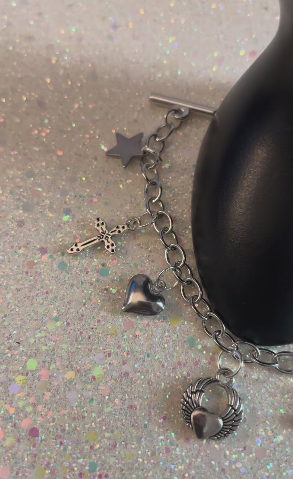 Silver Stainless Steel Miracles Bracelet