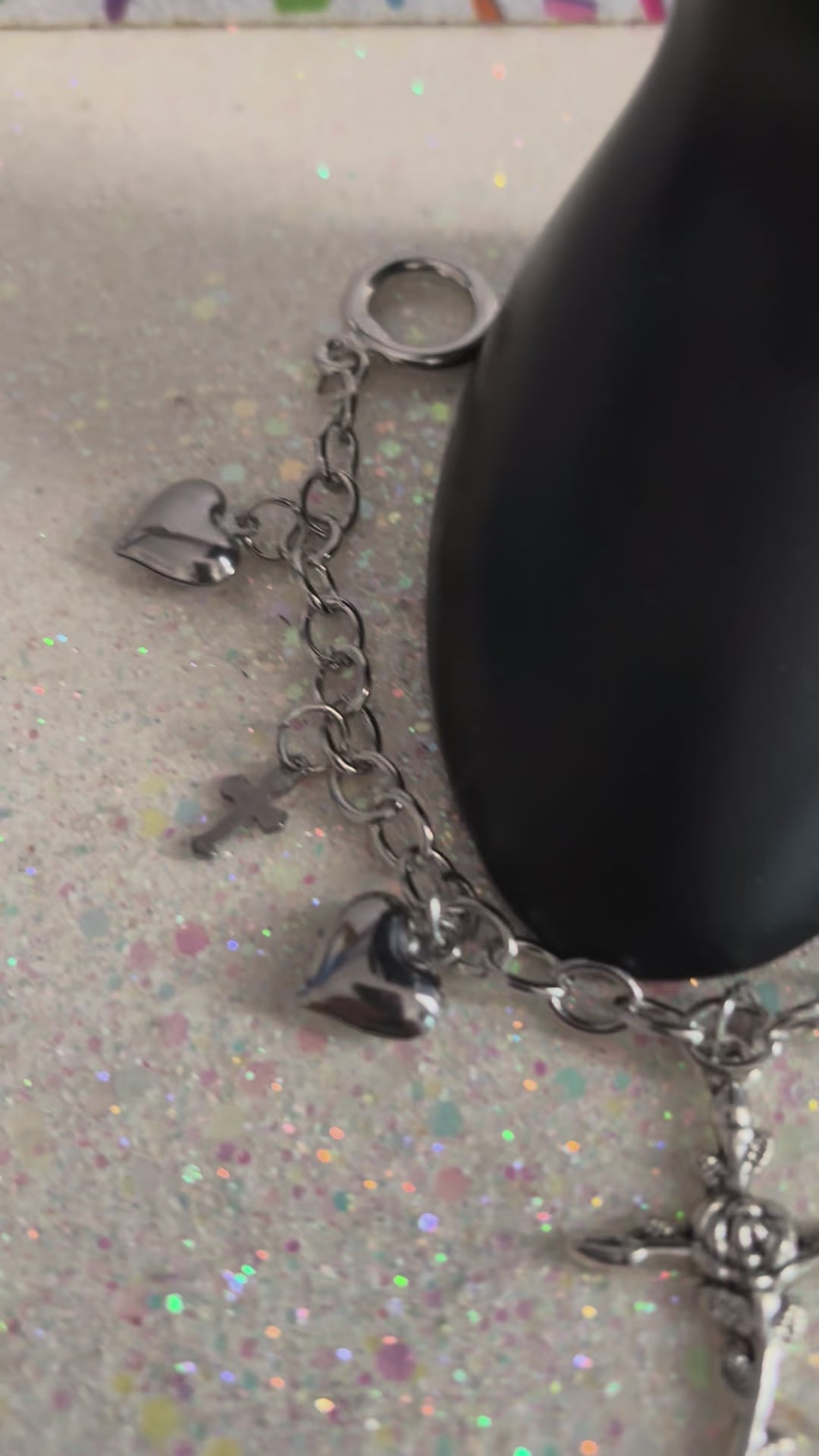 Stainless Steel Chain Crosses & Hearts